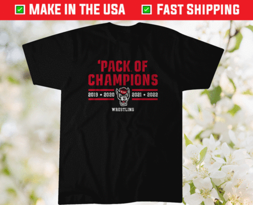 NC State Wrestling Pack of Champions Shirt