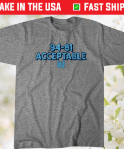 North Carolina Basketball Acceptable Shirt