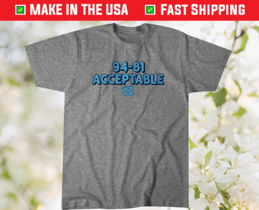 North Carolina Basketball Acceptable Shirt