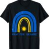 UKRAINE PEACE PRAYER PRO LOVE STAND STRONG RAINBOW Shirt