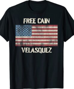 Free Cain Velasquez Retro Vintage USA Flag Shirt