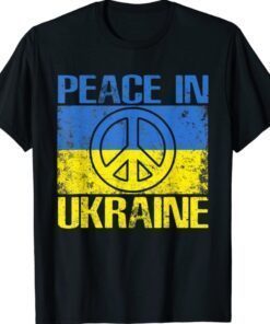 Stand with Ukraine Support Ukraine Peace in Ukraine Dove Shirt