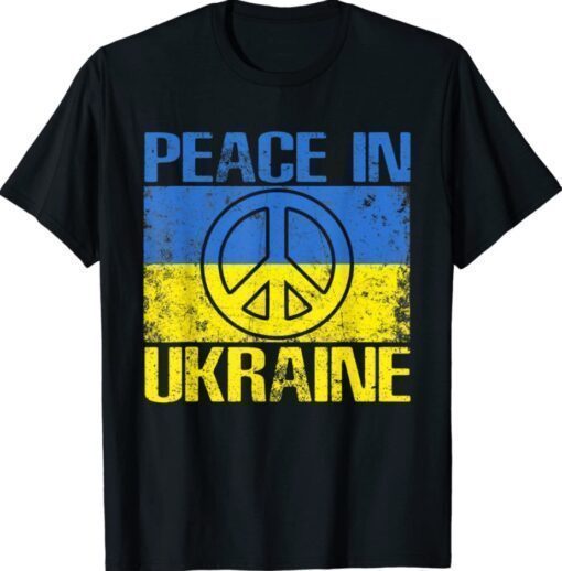 Stand with Ukraine Support Ukraine Peace in Ukraine Dove Shirt