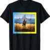 Vintage Ukraine Postage Stamp Flag Pride T-Shirt