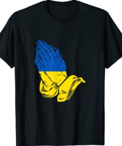 Peace in Ukraine Praying Hands Support Shirt