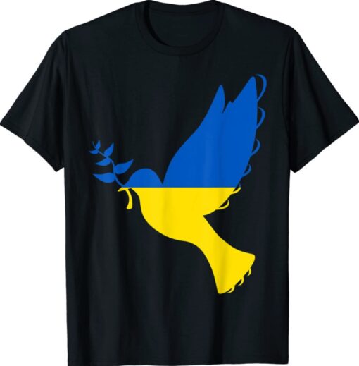 Peace in Ukraine Peaceful Dove Pullover Shirt