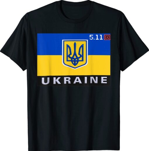 5.11 Flag President Zelensky Support Ukraine Shirt