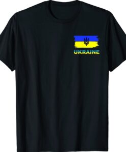 Ukraine Ukrainian Flag Ukrainians Pocket Shirt