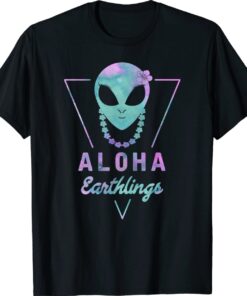 Aloha Earthlings Tie Dye Summer Alien Shirt