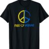 Free Ukraine Peace Sign for Ukrainian Flag Shirt