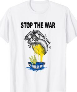 Support Ukrainians Ukraine Flag Stop War in Ukraine T-Shirt