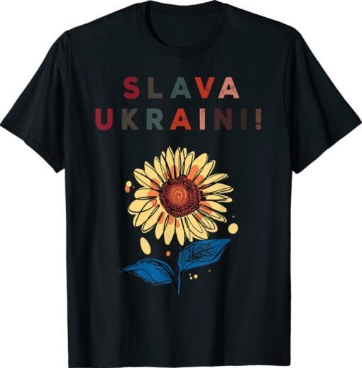 Slava Ukraini Sunflower Support Ukraine Costume Shirt