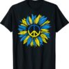 Sunflower Ukrainian Flag I Stand With Ukraine Peace Shirt