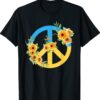 Sunflower Ukrainian Ukraine Flag Ukraine Peace Hippie Shirt