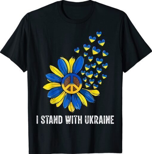 Support Ukraine I Stand With Ukraine Ukrainian Flag Shirt