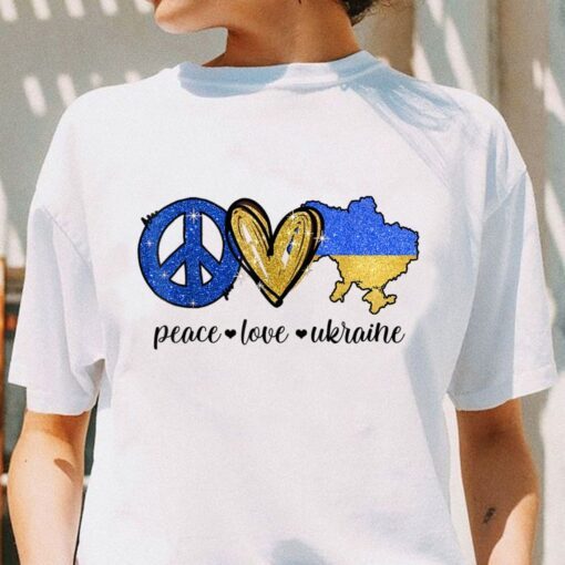 Peace Love Ukraine I Stand With Ukraine Shirt