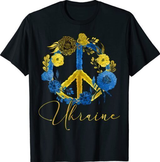 Sunflower Ukrainian Flag I Stand With Ukraine Ukraine Peace Shirt