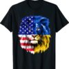I Stand With Ukraine American USA Flag Support Ukrainian Shirt
