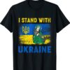 I Stand With Ukraine Saint Javelin Ukrainian Flag Shirt