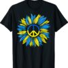 Sunflower Ukrainian Flag I Stand With Ukraine Peace Shirt