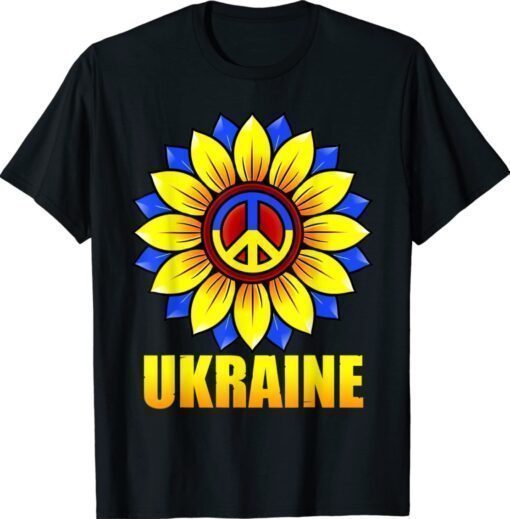 Ukraine Ukrainian Flag Sunflower Girl Ukraine Shirt