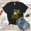 Support Ukraine Flag With Hand Shirt Stop War Support Ukraine Anti Putin Shirt