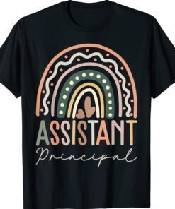 Assistant Principal Rainbow Funny Job Title School Worker T-Shirt