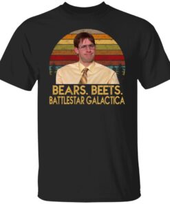 Jim Halpert Bears Beets Battlestar Galactica Shirt