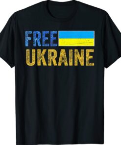 I Stand With Ukraine Ukrainian Flag Supporting Ukraine Shirt