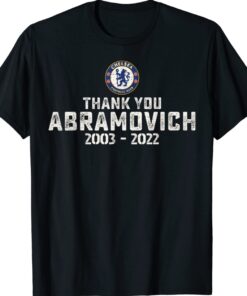 Vintage Thank You Roman Abramovich Chelsea Soccer Club Shirt