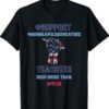Fun Teacher Walkout I Support Minneapolis Educators US Flag Shirt