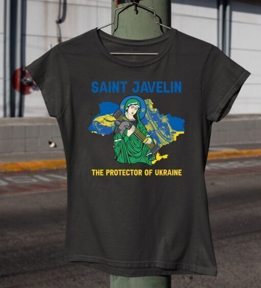 Saint Javelin The Protector Of Ukraine Map Shirt