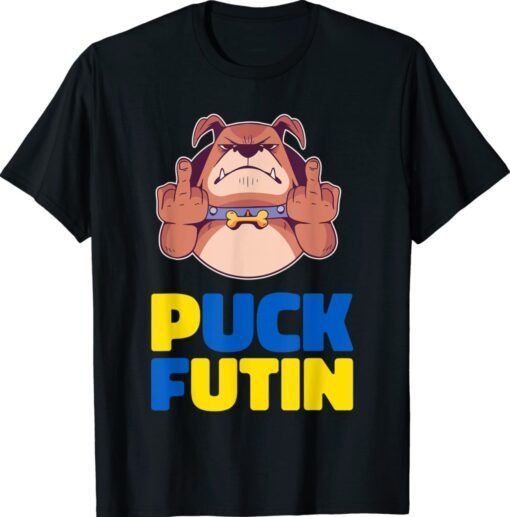 Puck Futin Stop War Stand With Ukraine Peace Dog Shirt