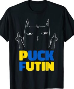 Puck Futin Stop War Stand With Ukraine Peace Cat Shirt