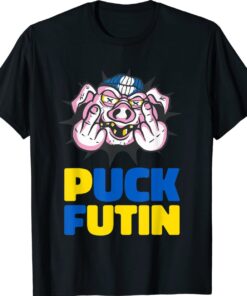 Puck Futin Stop War Stand With Ukraine Peace Pig Shirt