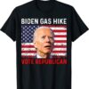Biden Gas Hike Vote Republican USA Flag Anti Joe Biden Shirt