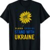 Slava Ukraini Stand With Ukraine Sun Flower Shirt
