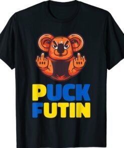 Puck Futin Stop War Stand With Ukraine Peace Koala Bear Shirt