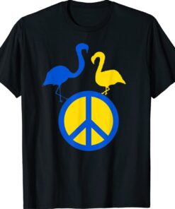 Stand With Ukraine Support Ukraine Peace In Ukraine Flamingo Shirt