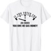 If you voted for Biden You owe Americans gas money Shirt