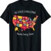 50 State Challenge Name Every US State Shirt