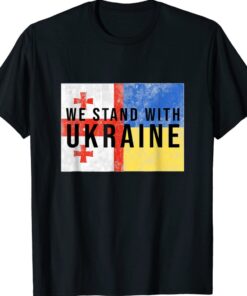 Georgian Ukrainian We Stand With Ukraine Shirt