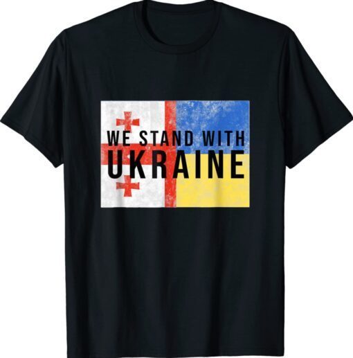 Georgian Ukrainian We Stand With Ukraine Shirt