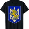 Ukraine Coat of Arms Ukrainicorn Save Support Ukraine Tryzub Shirt