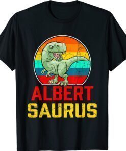 Albert Saurus Family Reunion Last Name Team Funny Custom Shirt