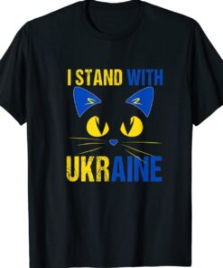Me and my cat we Stand With Ukraine Ukrainian cat lover Shirt