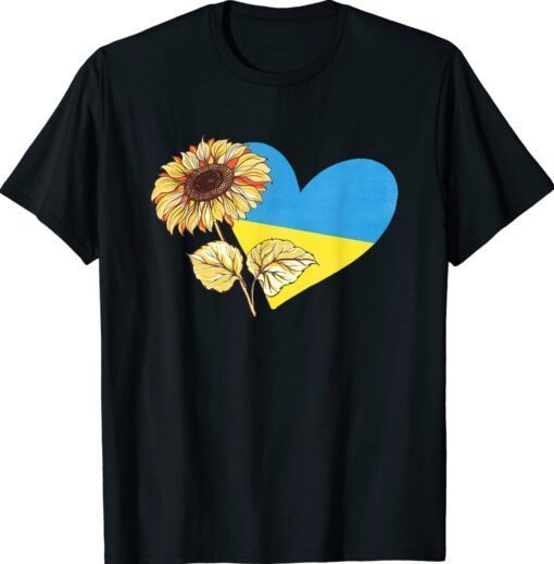 Sunflower Ukrainian Flag I Stand With Ukraine Ukraine Love Shirt