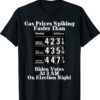 Funny Biden High Gas Price Owes Gas Money Vote Brandon Shirt