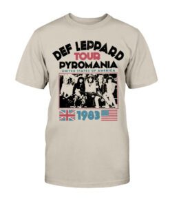 Def Leppard Pyromania USA Tour 1983 Shirt