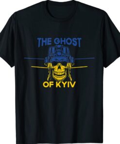 The Ghost of Kyiv Stand With Ukraine Flag Support Ukraine Shirt